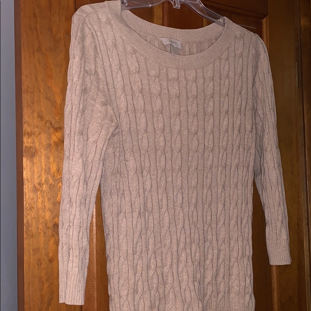 Sweater loft large 3/4 sleeve